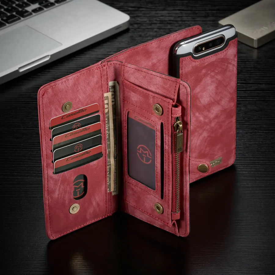 

Free Shipping Cell Phone Case for Samsung Galaxy A80 Mobile Phone Accessories for Samsung A90 Wallet Phone Case, Black, brown, red,green