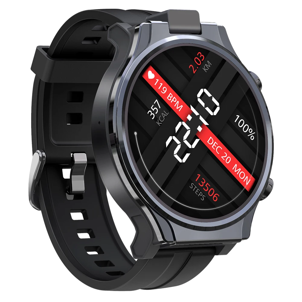 

Kospet Prime 2 2.1 inch 4GB+64GB 4G-LTE Watch Phone 1600mAh Battery GPS+Beidou Android 10 Smart Watch Men