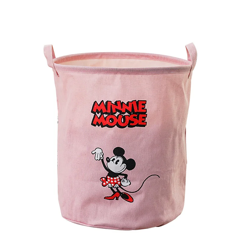 

Disney Mickey Cloth Dirty Clothes Storage Basket Put Toys Folding Canvas Storage Basket, Customized colors