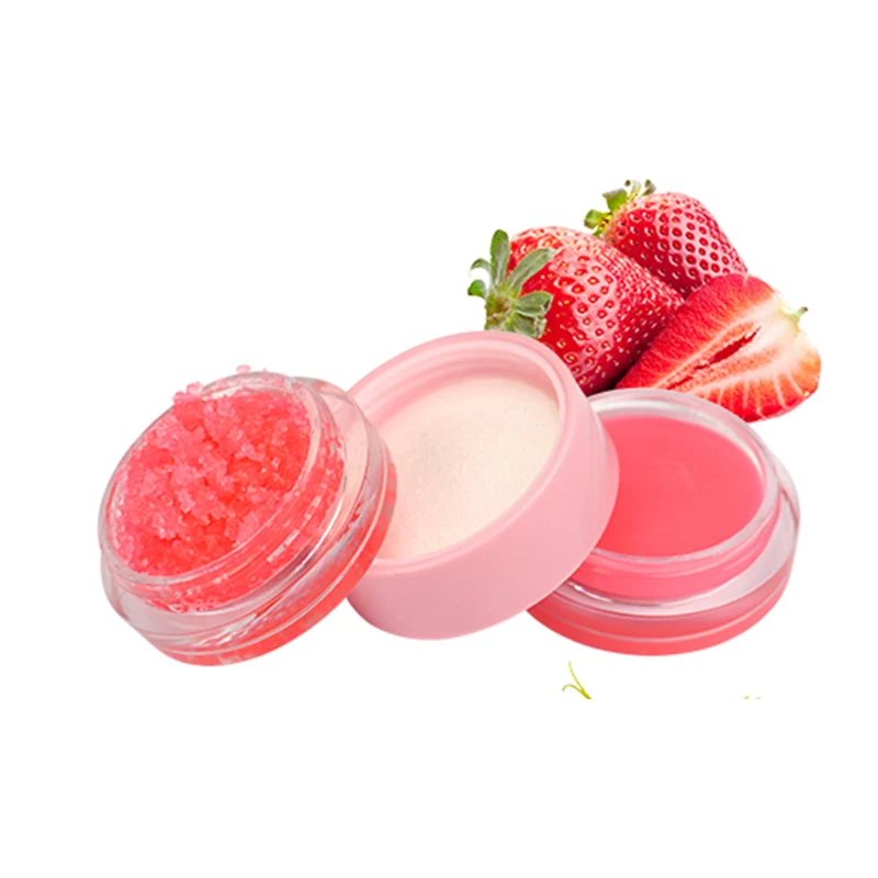 

Natural Lip Scrub Double Effect Moisturizer Overnight Long Lasting Hydrating Lip Balm for Dry Chapped Lip