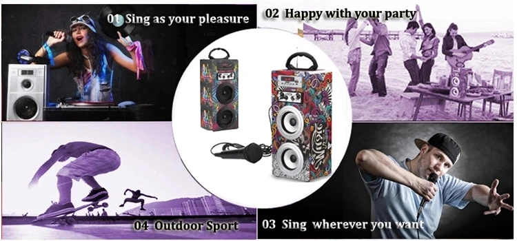 10W Portable Bluetooth wireless karaoke speaker - ANKUX.COM