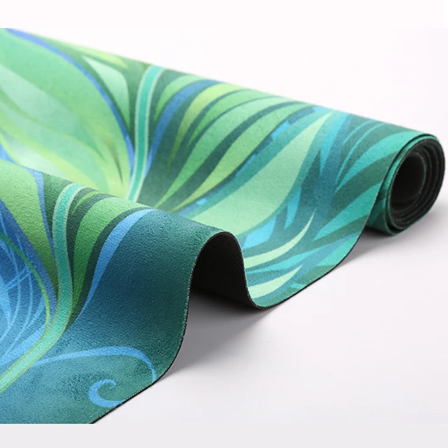 

Microfiber suede yoga mats mat fiber, Customized