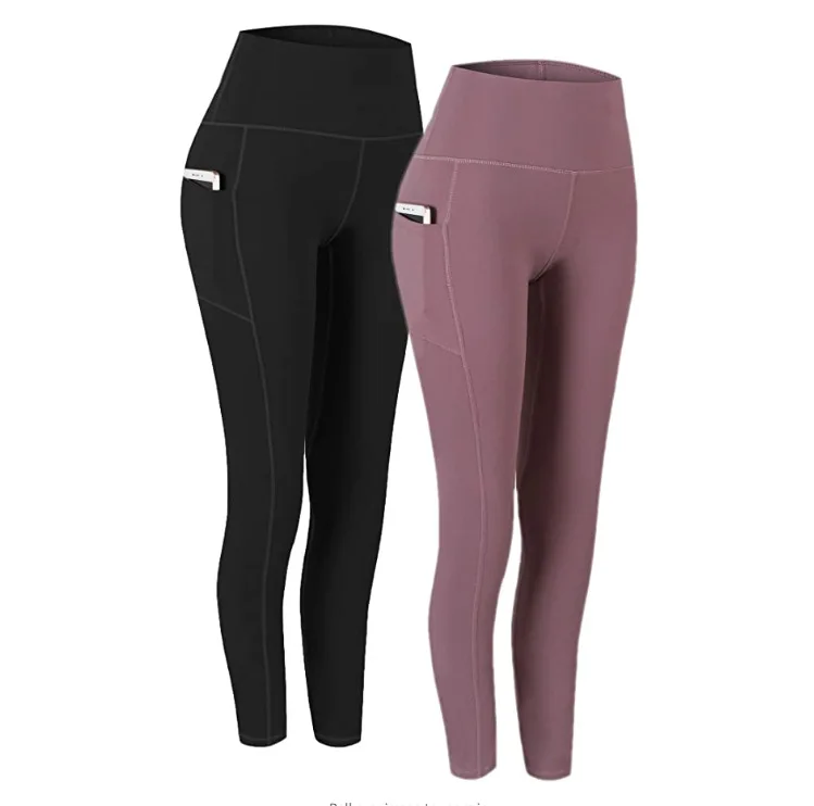 

New polyester spandex ropa deportiva fitness yoga leggings women floral high waisted seamless yoga pants with phone pocket