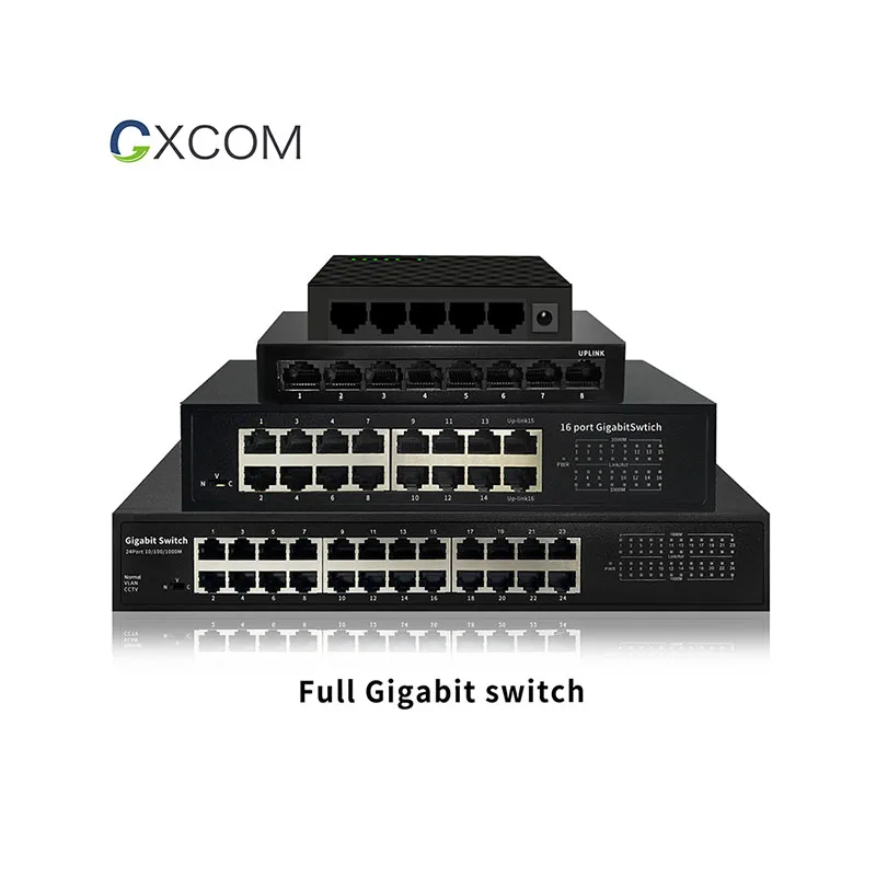 

5 8 16 24 port 10/100/1000Mbps unmanaged Plug and Play desktop gigabit Ethernet network switch