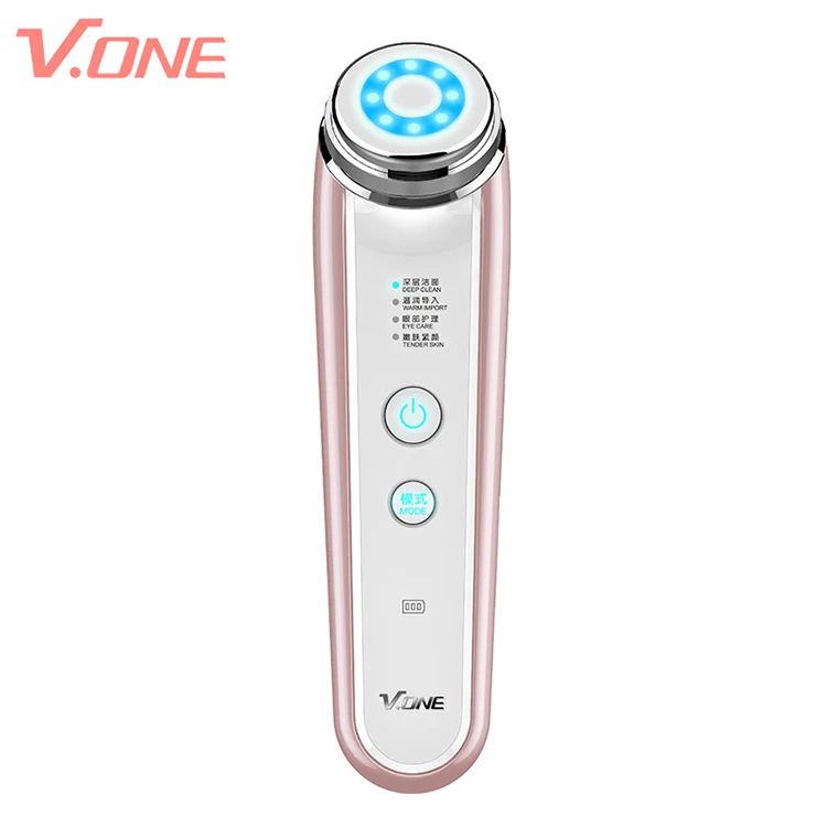 

EMS microcurrent ultrasonic handheld beauty device electric facial brush cleaner