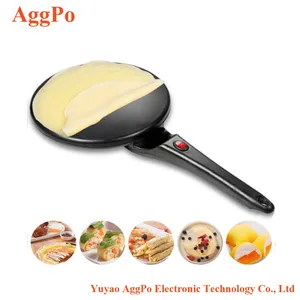 Image of 2019 New design 800W electric mini Crepe maker hot plate Non-stick Pancake Pan diameter 22cm factory wholesales price