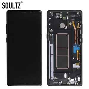 Soultz lcd screen for samsung galaxy Note 8 with frame replacement lcd display digitizer assembly for samsung note 8 N9500