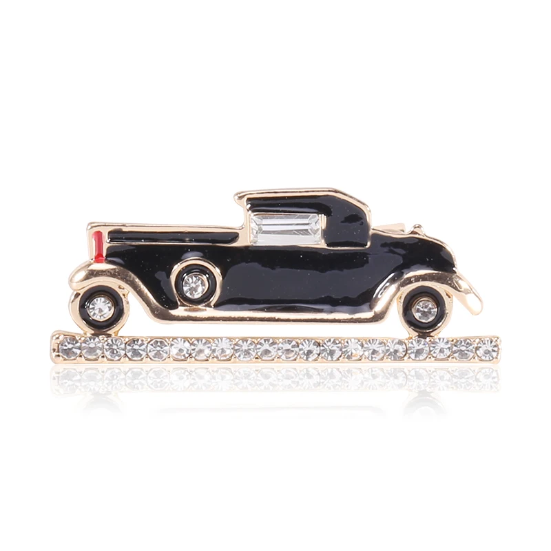 

Simple creative alloy oil dripping classic car Brooch