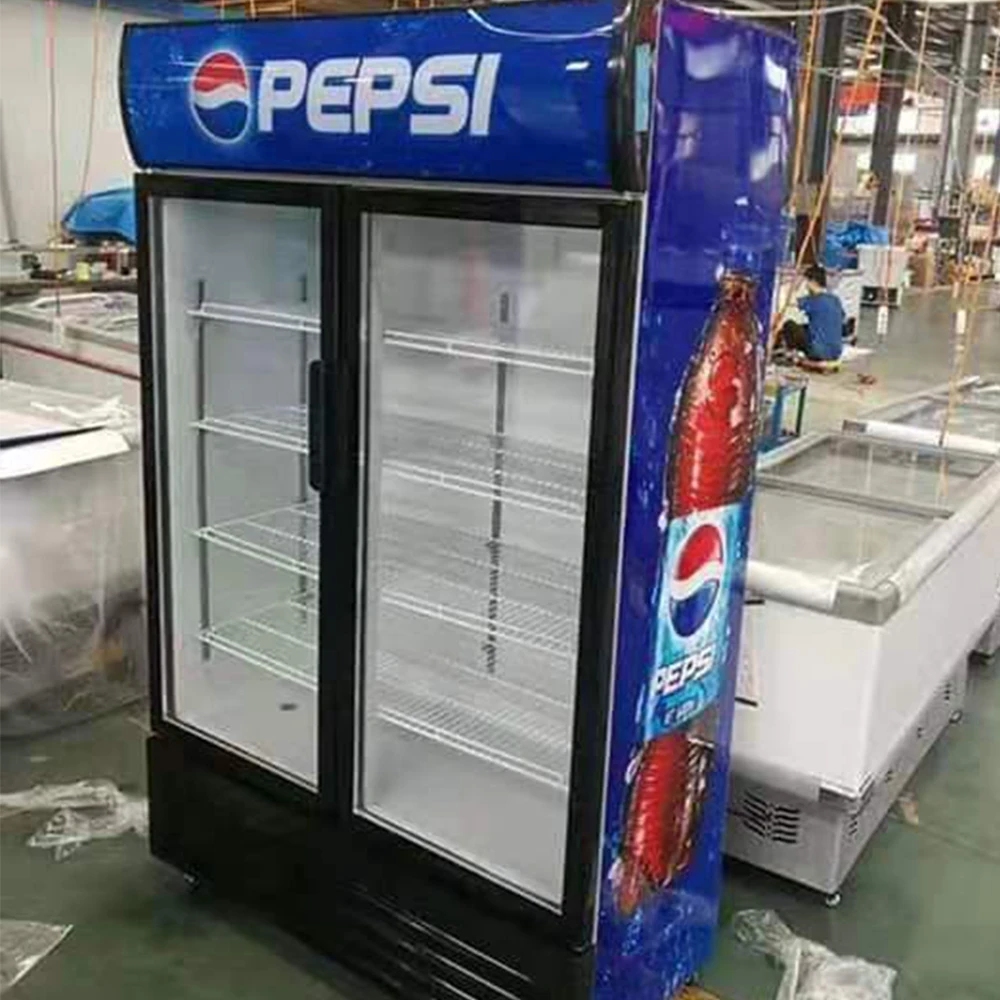 
Wholesale Supermarket display refrigerator Glass Door Display Freezer Cabinets Commercial Refrigerator For Beverages 