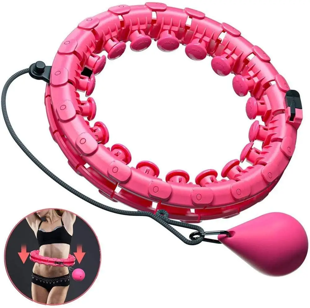 

Home straining slimming thin waist Detachable Sections abdominal exerciser Hula ring Hoop, Customized