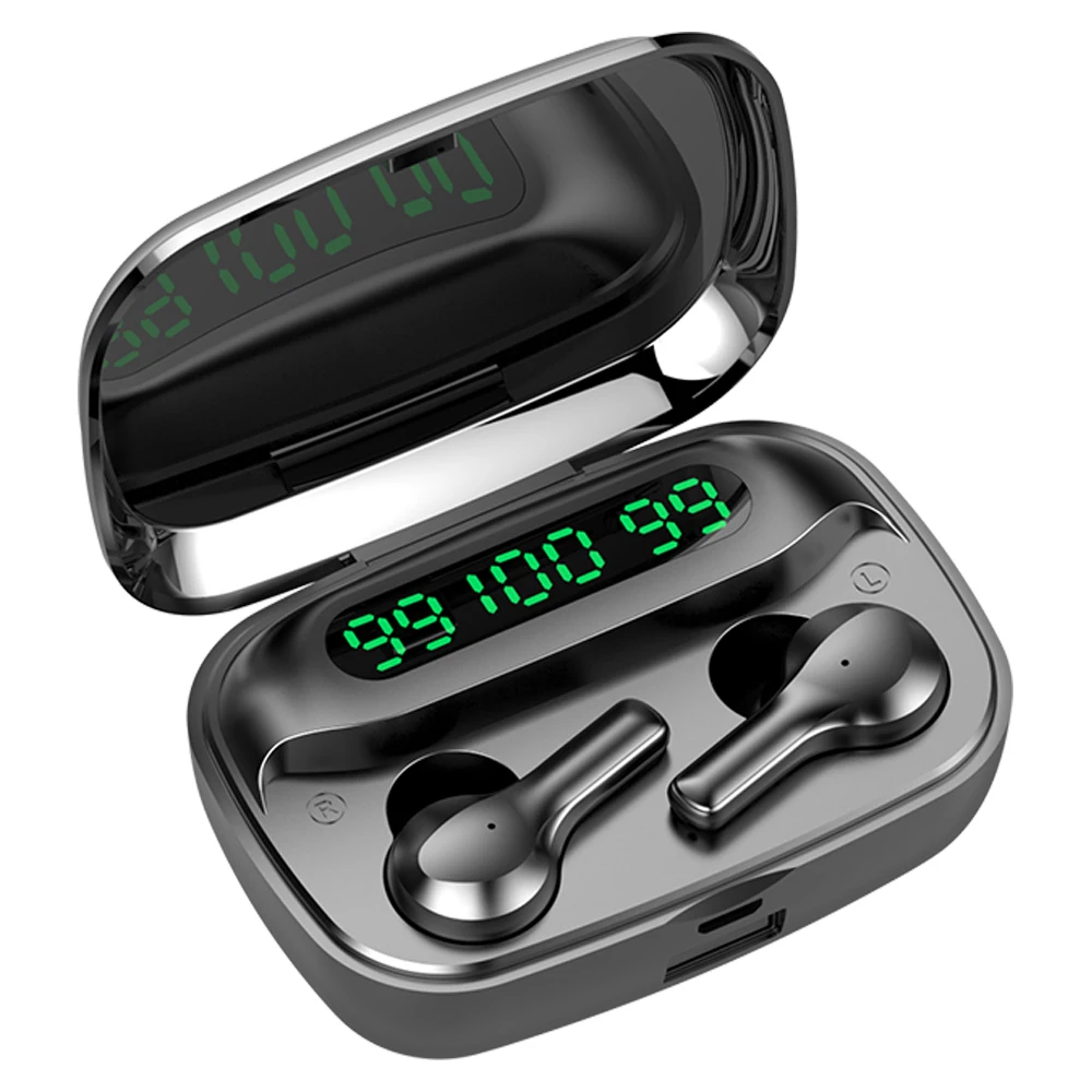 

R3 Earphone Wireless earphone LED TWS with Microphone Earphones Waterproof Noise Cancel Headset Earbuds