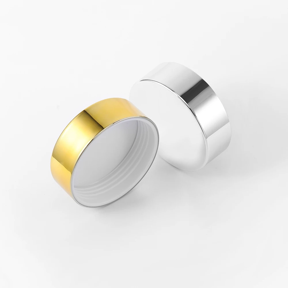 
gold silver cap frosted 50g acrylic round scrub jar cosmetic cream container in stock 