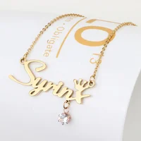 

Multiple Fonts Available Personalised Letters Stainless Steel 304 Pendant Custom Stainless Steel 316L Name Necklace For Women