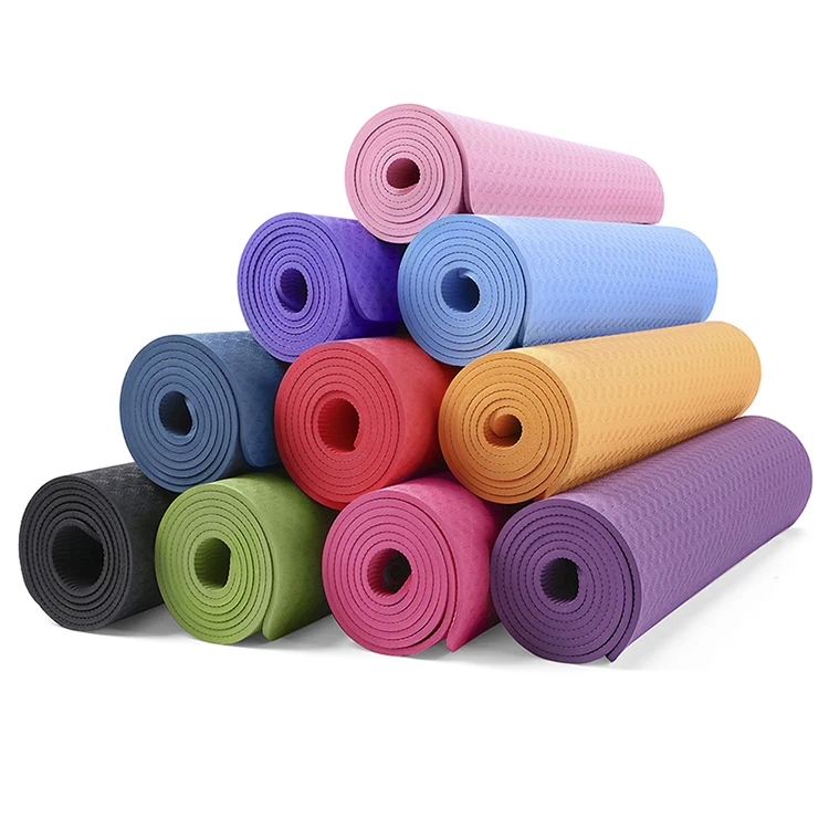 

Jointop 2021 Wholesale Printed Customised Natural Rubber smart yoga mat, Various color pu non-slip mat