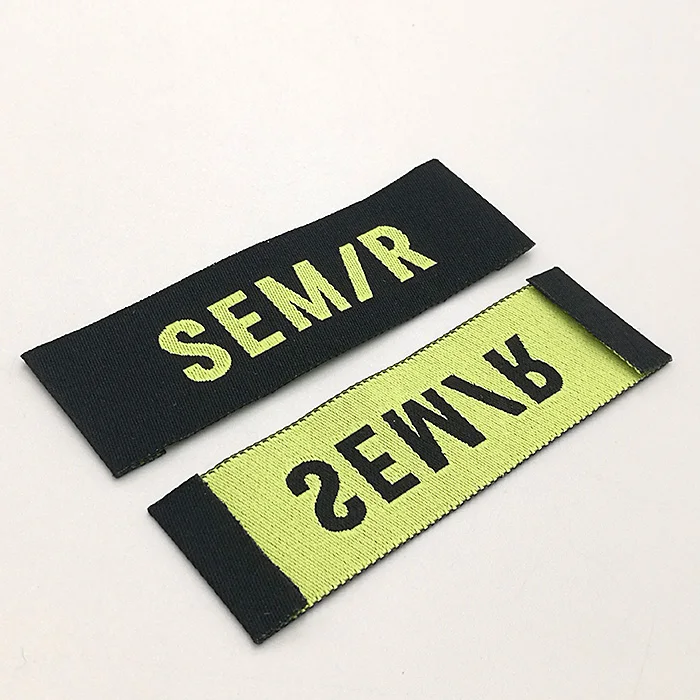 

Personalized Design Custom Brand Logo Woven Labels For Garments And Bags, Custom color