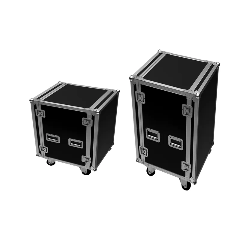 

Aluminum 12u rack case with 4 wheels /12u amplifier rack case/road ready flight cases with two door or three door, Customized color