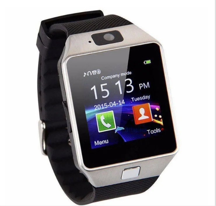

2021 New Fashion BT 5.0 Smart Watch Dz09 Smartwatch Support Sim Tf Card Camera Fitness Watch Smart Bracelet, Black white sliver gold