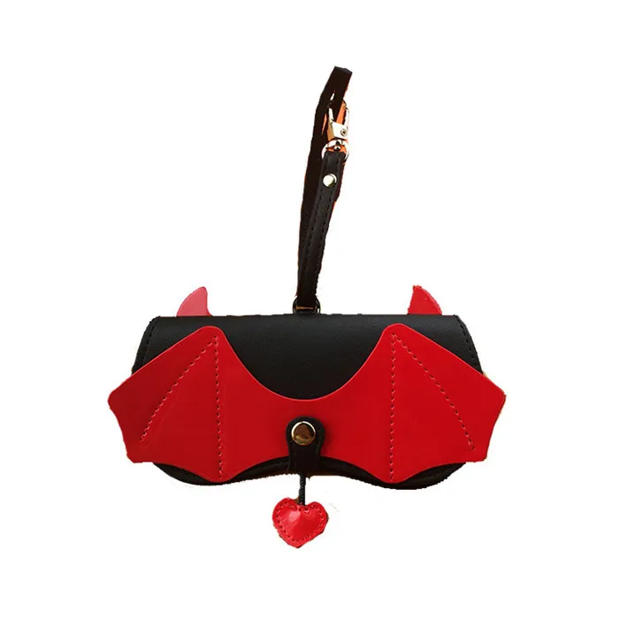 

Ins Hot Sales Fashion PU Leather Pouch Clip Glasses Bag Cute Cartoon Sunglasses case