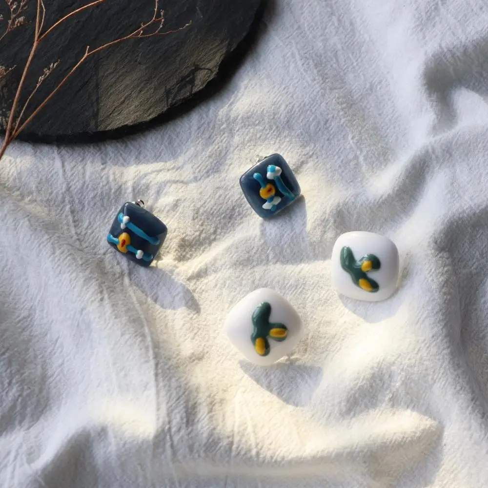 

Minimalism cute small Resin Stud Earrings for girl party Cheap Earrings Wholesale 2019, Colorful