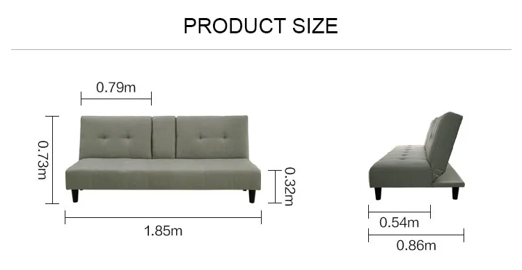 China Modern Living Folding Double Smart Fabric Sofa Beds For Home