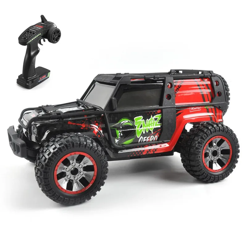 

9204E RC Car 1/10 4WD 2.4G 35KM/H High Speed RC Car Remote Control Truck Toys Desert Crawler Car Vehical Kids Toys, Red/yellow/green