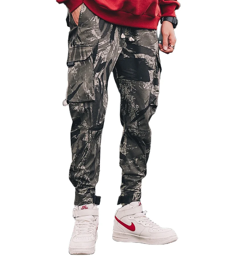 

Fashion Wholesale Camo printed Cargo Pants Mens Jogger Pants