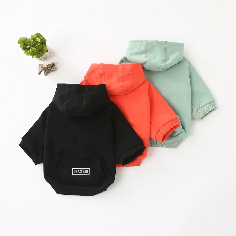 

Wholesale Amazon Hot Sale Autumn Korean Pure Cotton Dog Baseball Clothes Pet Hoodie