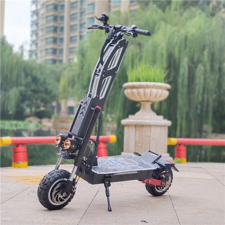 

Wholesale Powerful Two Wheels 11inch 8000w Foldable Adult Electric Scooter with Dual Motor, Picture presentation