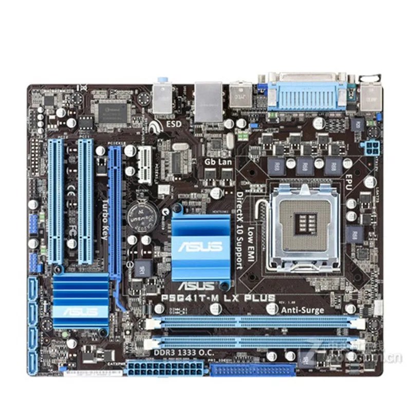 

P5G41T-M LX PLUS Desktop Motherboard G41 Socket LGA 775 Q8200 Q8300 DDR3 8G u ATX UEFI BIOS Original Mainboard