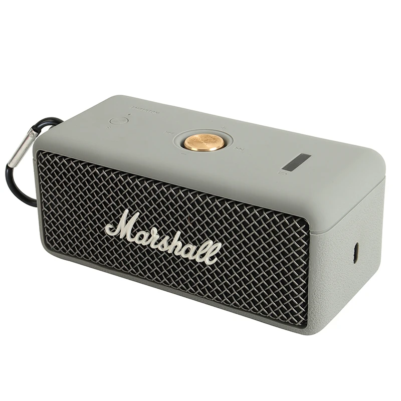 

speaker protective case for marshall emberton portable soft silicone shell shockproof box for sound equipment, Black