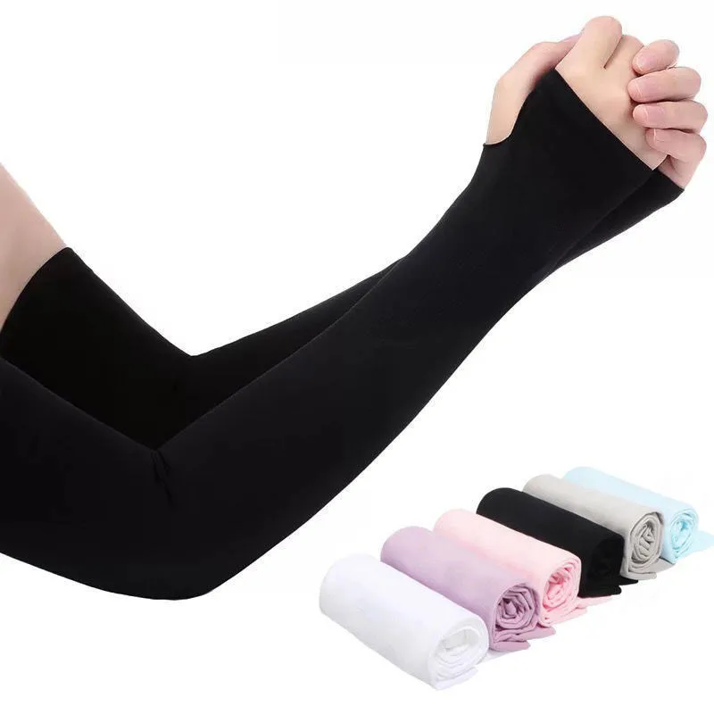 

Women Men UV Protective Sun Protection Sleeves Sport Cycling Fishing Compression Arm Support Long, 7 color