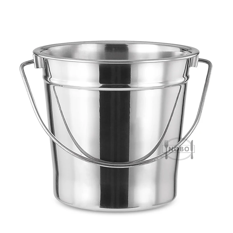 

Wholesale stainless steel ice bucket champagne metal bucket for beer