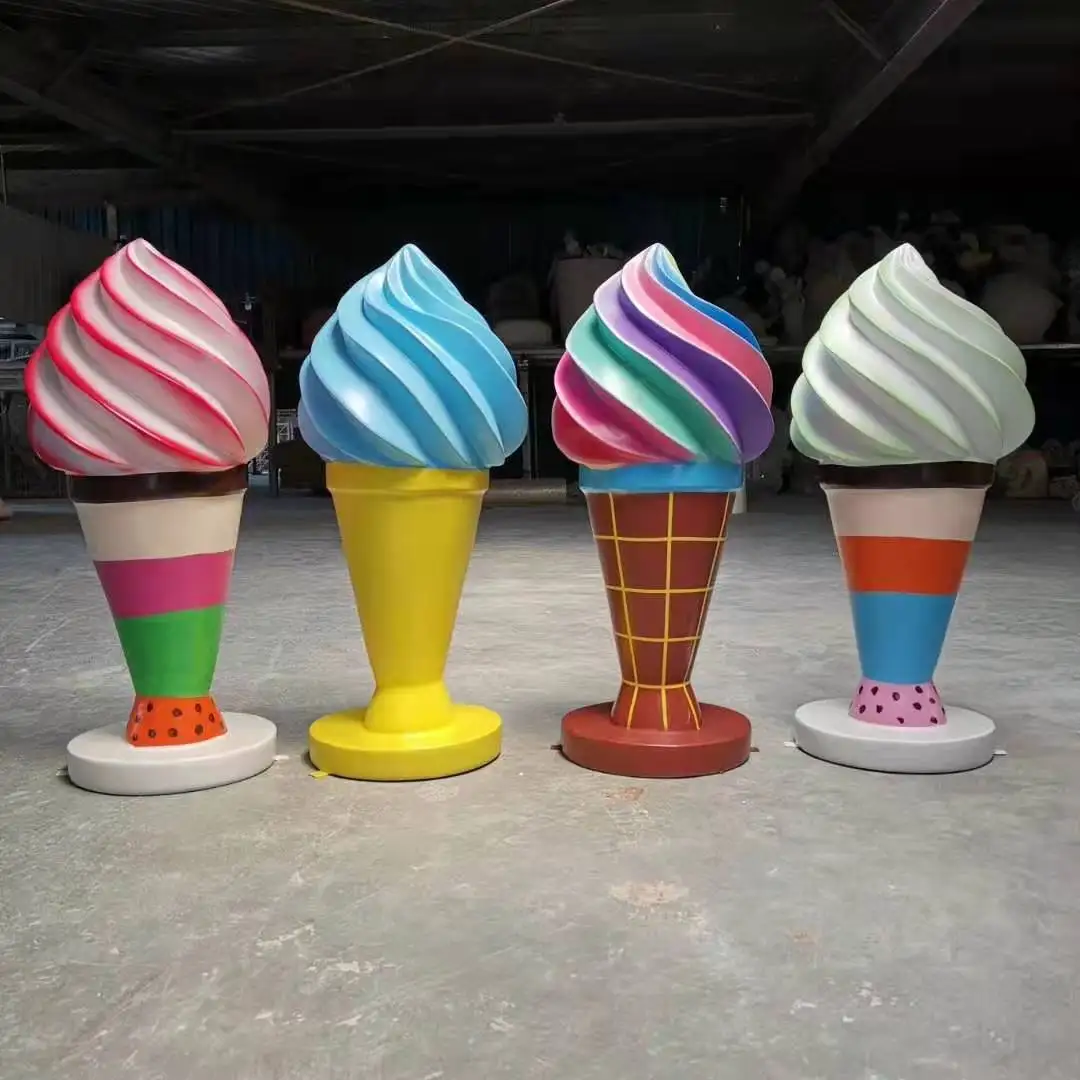 

Life size Lollipop Decoration Sculpture Fiberglass Candy Statue, Customized color