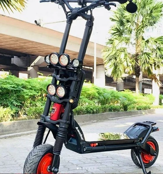 2020 Newest Kaabo wolf warrior 2400w 60v dual motor Top speed 80km with off road/street tires