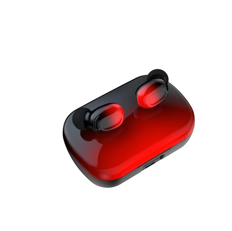 2020 New Style Fashion Promotion Gradient Color Black & Red Bluetooth V5.1 Wireless Earphone & Headphone for Sports - ANKUX.COM