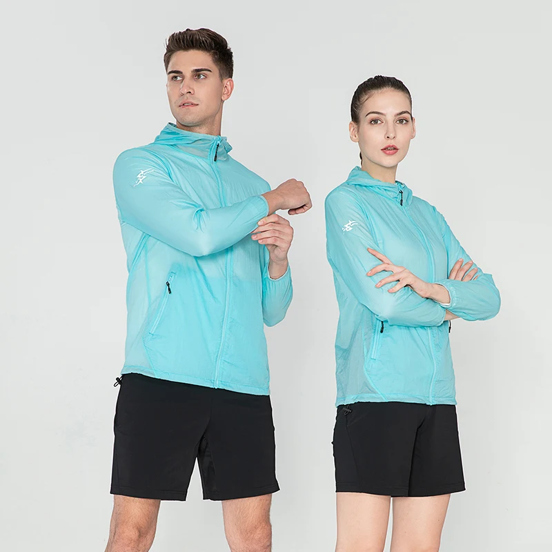 

High Quality Custom Logo Summer Men Women Anti UV Clothes Anti-uv Sun Protection Lightweight Thin Jacket, Red,blue,light blue,white