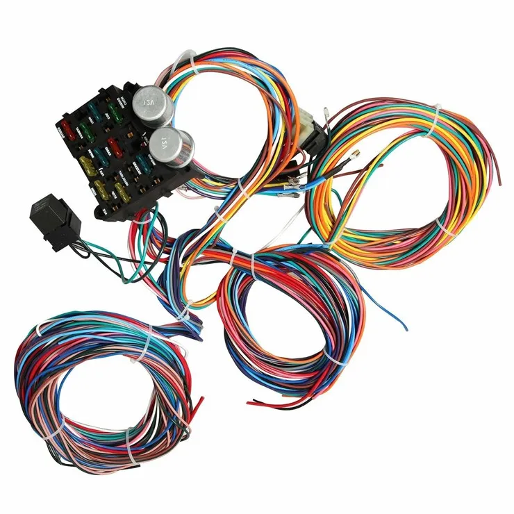 Hot Rod Universal Wire 12 Circuit Wiring Harness For Chevy Ford - Buy ...