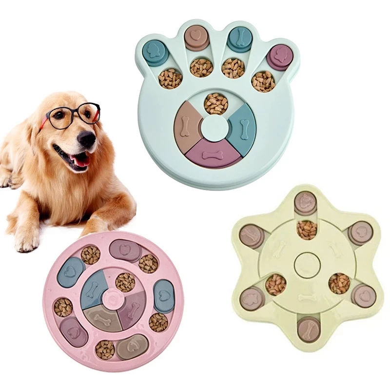 

Dog Puzzle Toys Increase Interactive Slow Dispensing Feeding Pet Dog Training Games Feeder For Small Medium Dog Puppy, Pink/blue/green