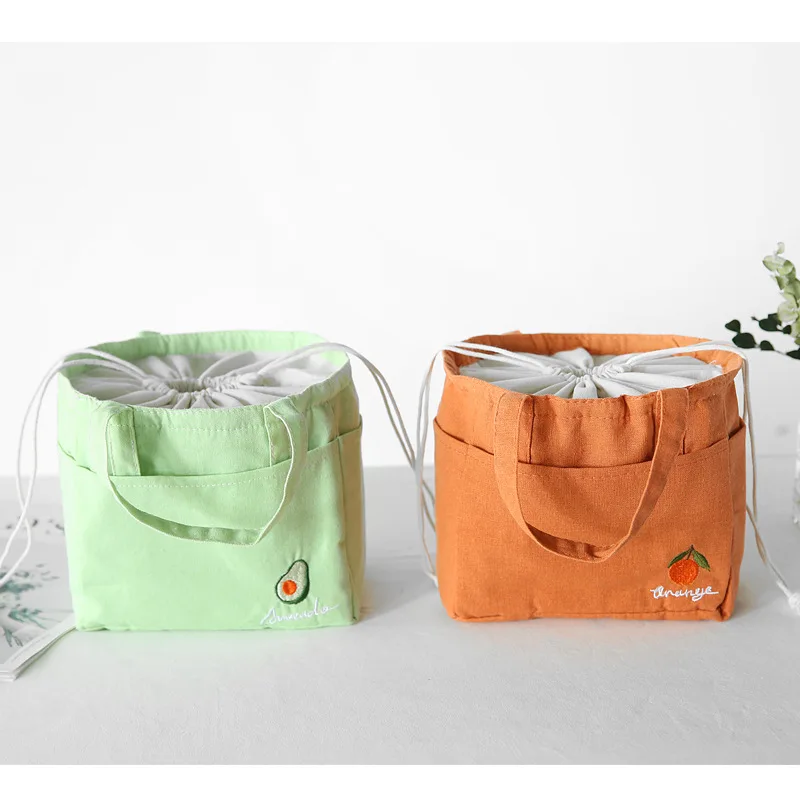 

Cute Large Capacity Portable Foil Tote Insulated Lunch Box Bag Lunch Kids Bag Woman, Shown