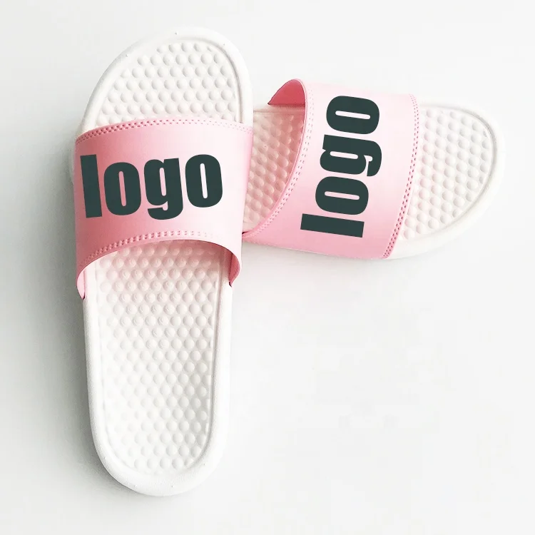 

Hot Sale Custom Printing Logo Pattern Unisex Massage sole Plain Women's PVC Fast Delivery Sandals Basic Design Slides Slippers