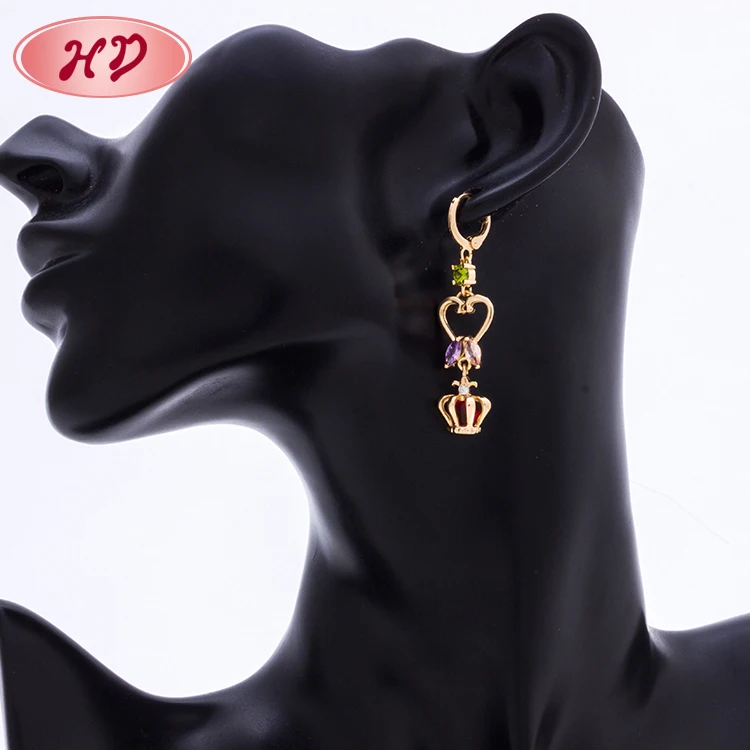 

Womens Alloy Copper Zircon Plated Jewelry Branch Retro Drop Earrings
