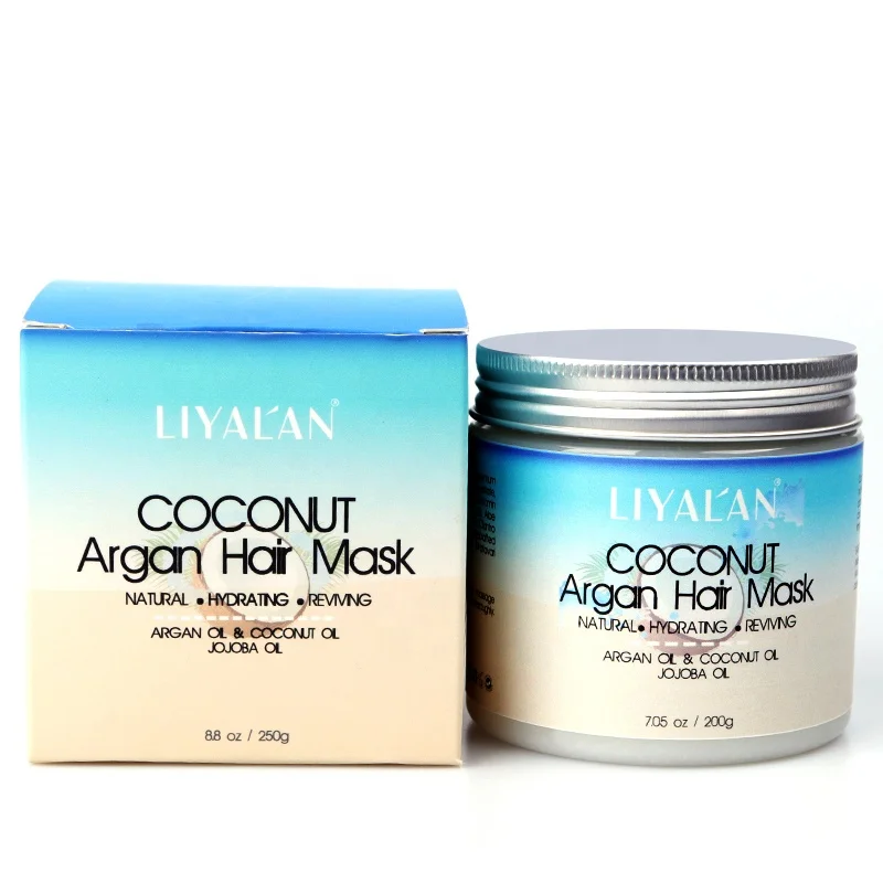 

LIYALAN Private label hair conditioner organic collagen coconut argan oil hair mask