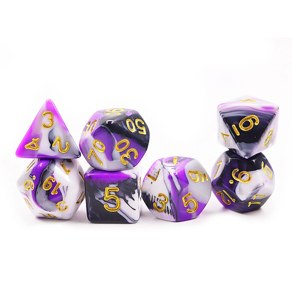 

Wholesale Bulk Factory Price D4-D20 Dice Set Custom DND Acrylic Polyhedral Dice Set