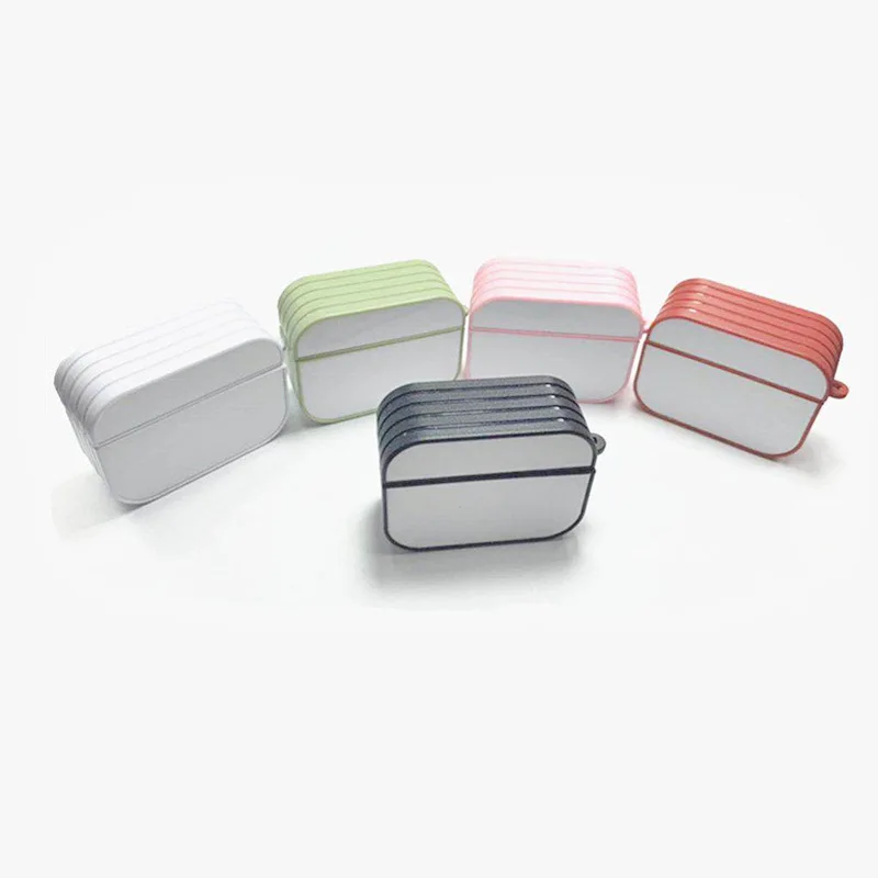 

Wholesale Sublimation blank case for airpods pro case luxury plastic wireless earphone case, Instock colors