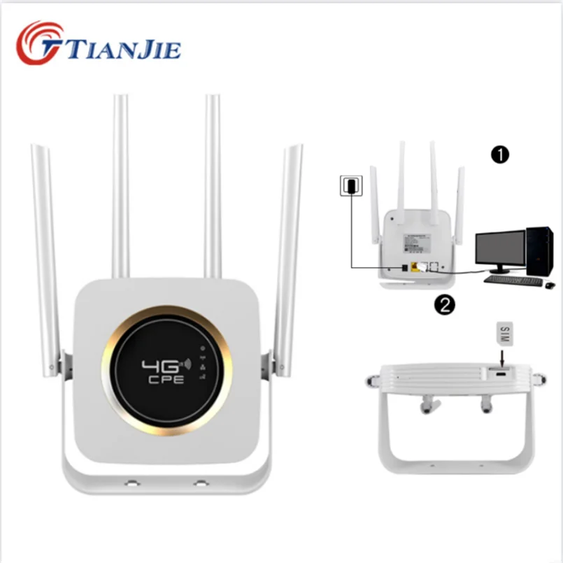 

4g Wifi Router Sim Card Original Lte Built In Battery Wireless Portable Antennas Modem Outdoor Hspa Mobile Networks Hotspot