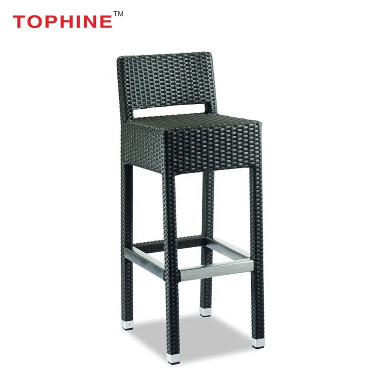 
Commercial Contract Outdoor Rattan Furniture Wicker Patio Bar High Stools 