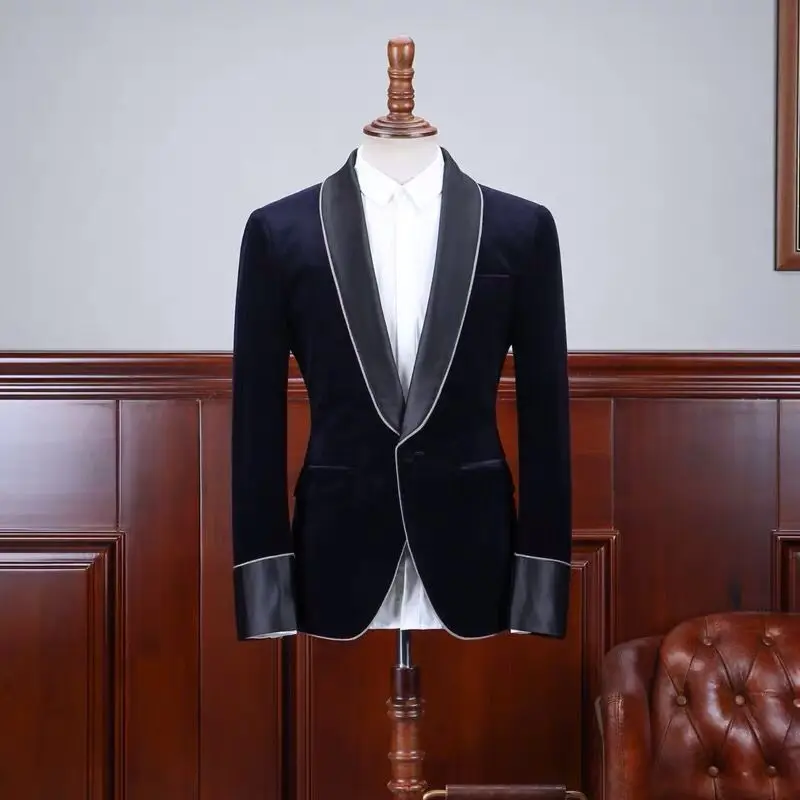 Custom Design Man Suit Slim Fit Mens tuxedo suits Blazer Jackets coat pant men business suit