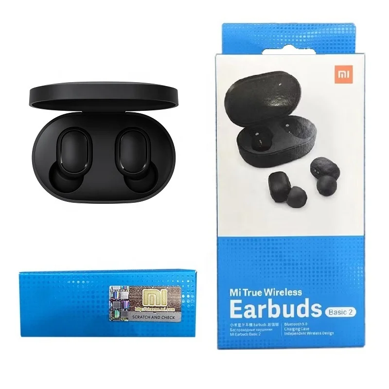 

Mi Earbuds Basic 2 TWS Headset Ear buds Fone De Ouvido OEM ODM Auricular Handfree For Mobile Mi True Wireless Earbuds Airdots 2
