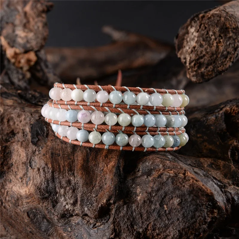 Vintage Leather Wrap Natural S