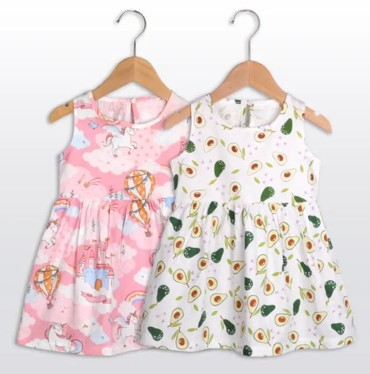 

Kid Floral Cotton Girls Dresses Summer Girl Clothes soft sleeveless dress for Girls, Pattern